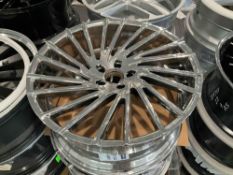 UNUSED LEXANI WHEEL CORP WRAITH 663-2210-13-38PVD...RIMS , APPROX 22 X 10 , ( 4 ) RIMS IN SET