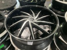 UNUSED LEXANI WHEEL CORP ARTEMIS 659-2410-70-30MB RIMS , APPROX 24 X 10 , ( 4 ) RIMS IN SET