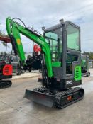 UNUSED 2024 IR MINI EXCAVATOR MODEL IRE13, GAS POWERED,ENCLOSED CAB, RUBBER TRACKS, BUCKET WITH T...