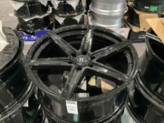 UNUSED LEXANI WHEEL CORP SAVAGE 683-2210-82-30FB RIMS , APPROX 22 X 10 , ( 4 ) RIMS IN SET
