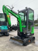 UNUSED 2024 IR MINI EXCAVATOR MODEL IRE13, GAS POWERED,ENCLOSED CAB, RUBBER TRACKS, BUCKET WITH T...