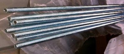 STEEL THREADED ROD 1/4in -20UNC 6FT LENGTH, APPROX 100PCS