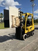 2018 HYSTER FORKLIFT MODEL S40FTS, LP POWERED, MAX HEIGHT 187in, CASCAD