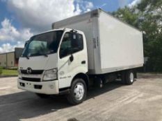 2017 HINO 195 BOX TRUCK, DIESEL , APPROX GVWR 17,950 LBS, BOX BODY APPROX 18FT, ETRACKS, BACK UP ...