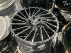 UNUSED LEXANI WHEEL CORP WRAITH 663-2085-66-35BPVD RIMS , APPROX 20 X 8.5 , ( 4 ) RIMS IN SET