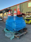 LARGE LOT OF SAFETY CONES ON PALLET...