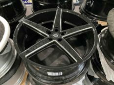 UNUSED LEXANI WHEEL CORP R04-2210-15-20BG RIMS , APPROX 22 X 10 , ( 4 ) RIMS IN SET