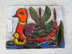 Wandplakette Bildplatte Vintage