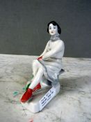 Porzellanfigur SchlittschuhlÃ¤uferin
