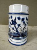 Antiker Jugendstilkrug Blau- und