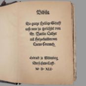 LUTHER, Martin: Biblia Das ist: Die gantze Heilige Schrifft - Deudsch Auffs New zugericht