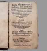 CANISIUS, Petrus / SCHWAYGER, Johann: Kurtze Summarien / Außlegung und bericht der Episteln...