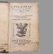 CAESAR, Gaius Julius: C. Ivl. Caesaris - Rerum ab se gestarum commentarii…