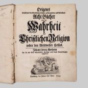 ORIGINES / MOSHEIM, Johann Lorenz: Origines…Acht Bücher von der Wahrheit...