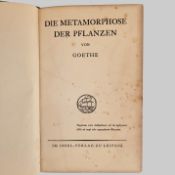 GOETHE, Johann Wolfgang von: Die Metamorphose der Pflanzen