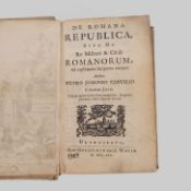 CANTELIO, Petro Josepho: De Romana republica - Sive de re militari & civili Romanorum...