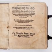 HOFFMEISTER, Johannes: Ein fruchtbar un[d] klare Außlegung des schöne[n] Buchs Tobie….