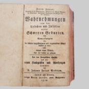 LEVRET, André: Wahrnehmungen von den Ursachen und Zufällen vieler schweren Geburten…