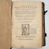 NIZOLI, Marius: Latinae linguae dictionarium…