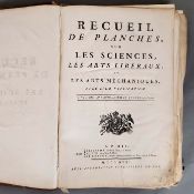 Recueil de planches sur les sciences les arts libéraux et les arts méchaniques