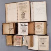 Konvolut Bücher 16. bis 18. Jahrhundert