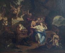 Unbekannter Künstler, Italien, 18. Jh., Festliches Gelage der Götter mit Bacchus und Diana, sowie