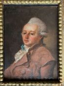 Georg Karl Urlaub, 18. Jh., Selbstporträt, signiert und datiert 1789, 26 x 19 cm; mit Rahmen 45 x 38