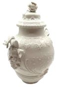 Deckelvase