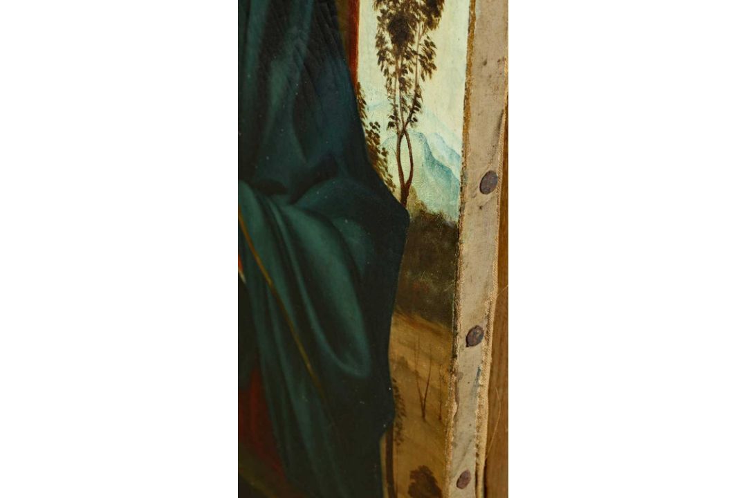 Giovanni Bellini (1437-1516) Kopie nach, Ölgemälde um 1800, Madonna degli Alberetti - Bild 10 aus 14