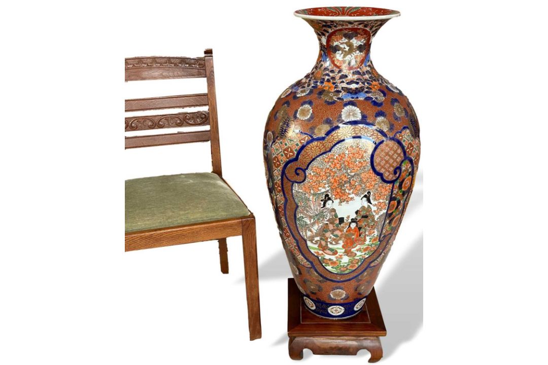 Asiatika große Bodenvase Imari Japan - Bild 2 aus 13