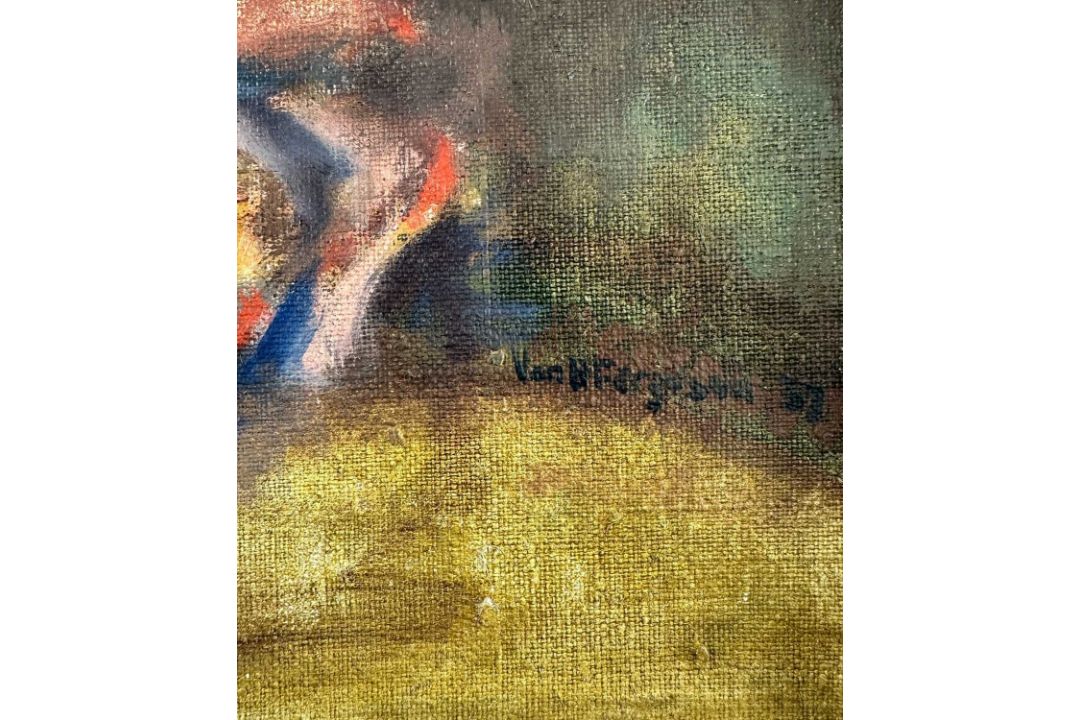 Van Hood Ferguson (1903-1988), Ölgemälde um 1937 Portait Dame Schauspielerin wohl Joan Gardner - Bild 5 aus 12