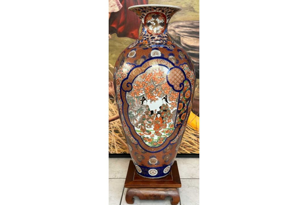 Asiatika große Bodenvase Imari Japan - Bild 4 aus 13