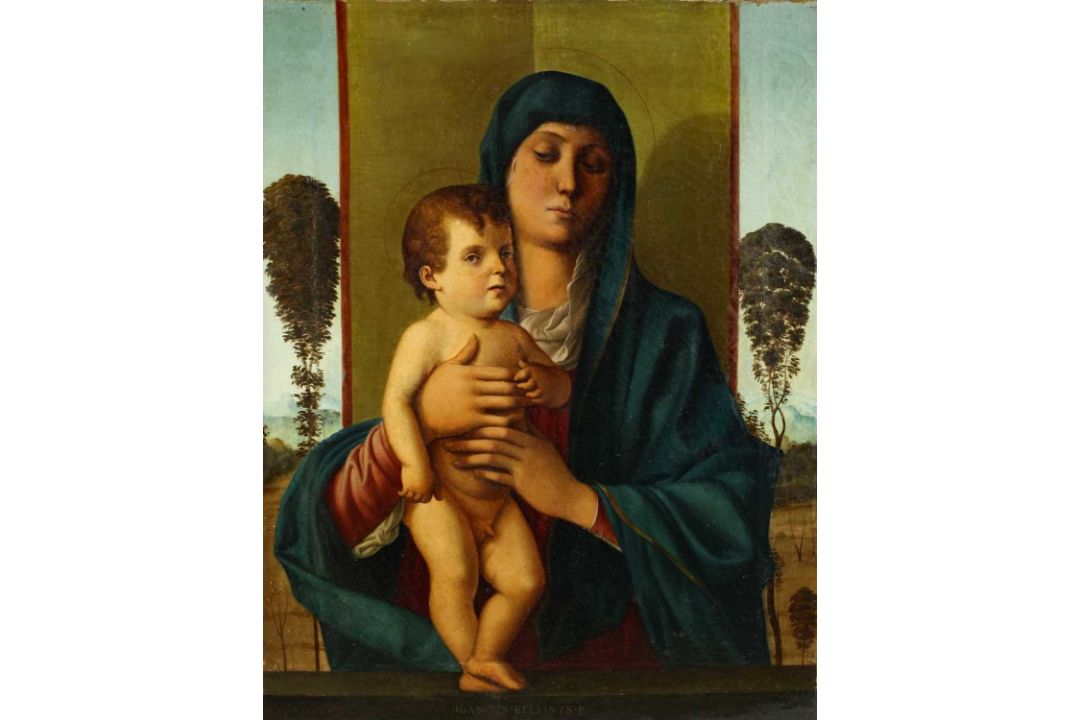 Giovanni Bellini (1437-1516) Kopie nach, Ölgemälde um 1800, Madonna degli Alberetti - Bild 14 aus 14