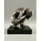 Mariani, Guido (1950-2021), Figur knieender Akt, silberfarbene Bronze, Studio 3 - Bild 5 aus 9