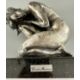 Mariani, Guido (1950-2021), Figur knieender Akt, silberfarbene Bronze, Studio 3 - Bild 4 aus 9