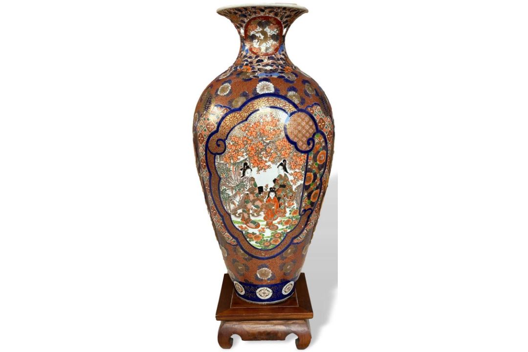 Asiatika große Bodenvase Imari Japan - Bild 1 aus 13
