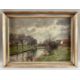 Müller, Eduard Josef (1851-1922), Ölgemälde um 1915 Nidda bei Eschersheim Frankfurt am Main - Bild 1 aus 8