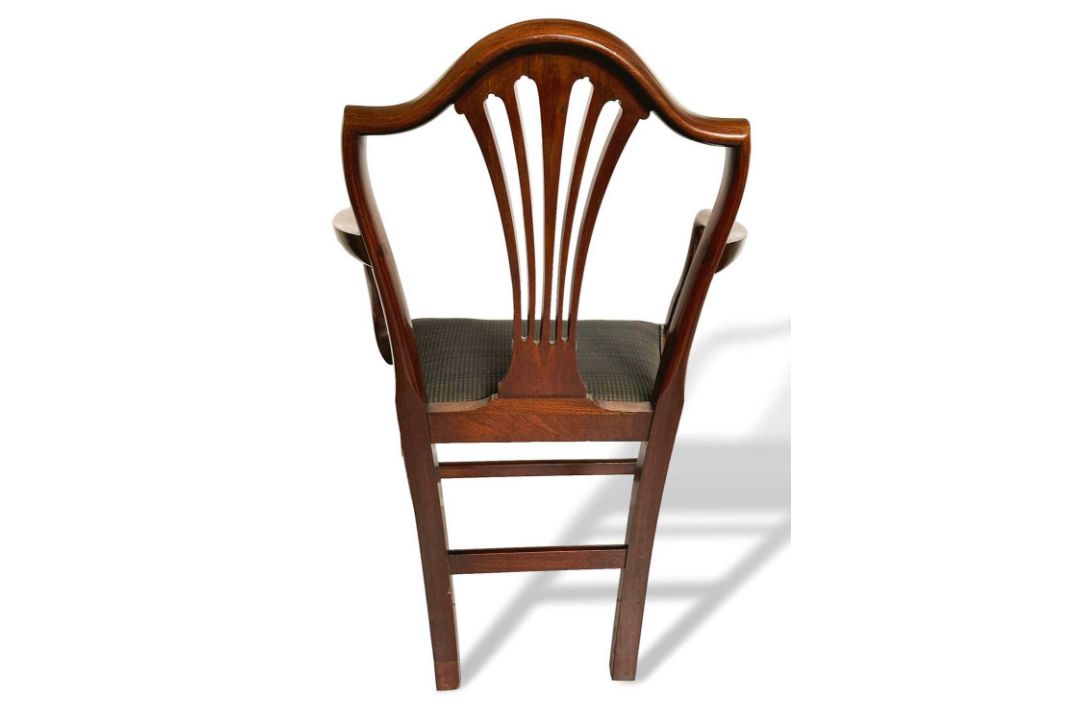 Armlehnstuhl armchair wohl England 19. Jahrhundert, Hepplewhite Stil, teilweise restauriert - Bild 4 aus 7