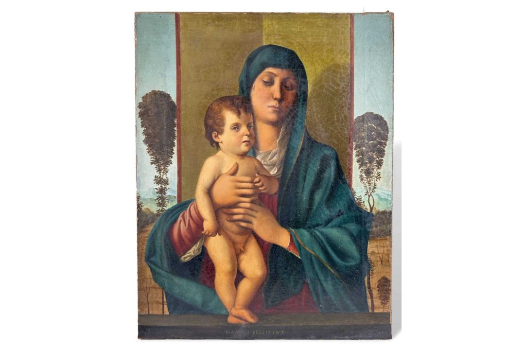 Giovanni Bellini (1437-1516) Kopie nach, Ölgemälde um 1800, Madonna degli Alberetti - Bild 3 aus 14
