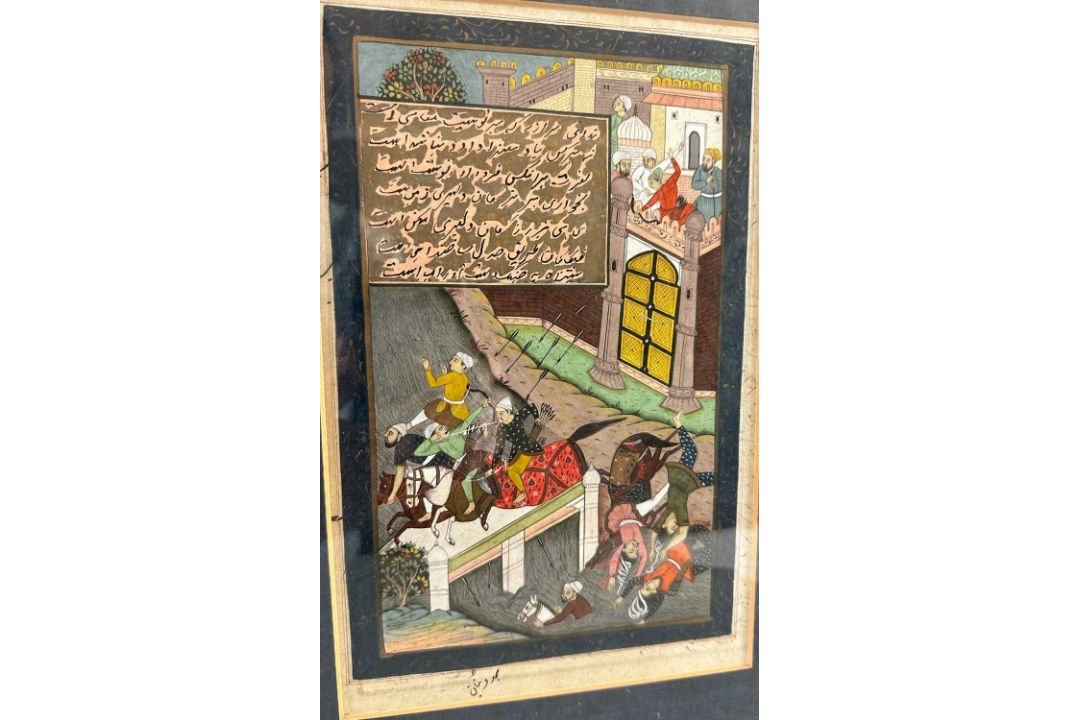 Musavvir, Mu‘in (1617-1708) Nachfolger, Persien 2 Stück Malereien, rückseitig jeweils Handschrift - Bild 4 aus 7
