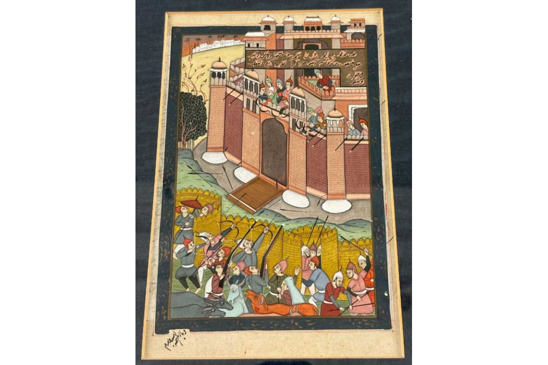 Musavvir, Mu‘in (1617-1708) Nachfolger, Persien 2 Stück Malereien, rückseitig jeweils Handschrift - Bild 3 aus 7