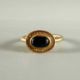 Ring Gold 750, dunkelblauer Stein (evtl. Saphir), Gewicht ca. 5,08 Gramm - Bild 1 aus 5