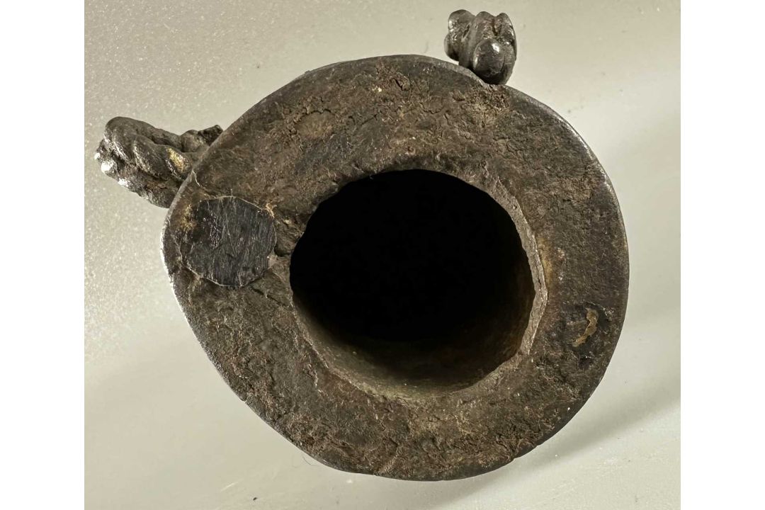 Asiatika Kopf Bronze, evtl Umkreis Indien, ca. 11cm hoch - Bild 5 aus 5
