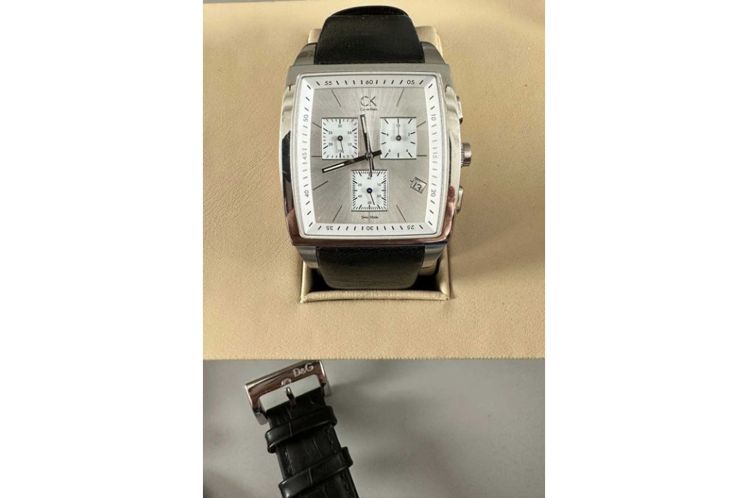Konvolut: 2 Brillen u.a. Armani, 7 Armbanduhren u.a. Calvin Klein Police, Davidoff Uhr - Bild 6 aus 8