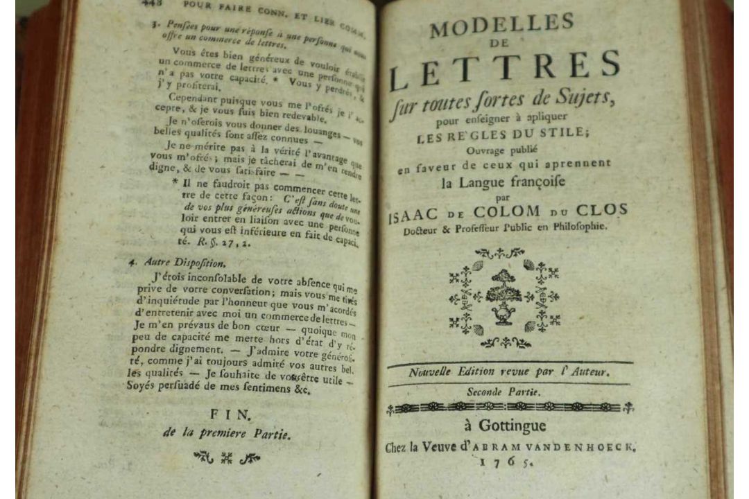 Konvolut 3 Bücher 1761 Des Teutschen Reichs Münz-Archiv, 1764 Modelles de Lettres, 1790 Büsch - Bild 5 aus 5