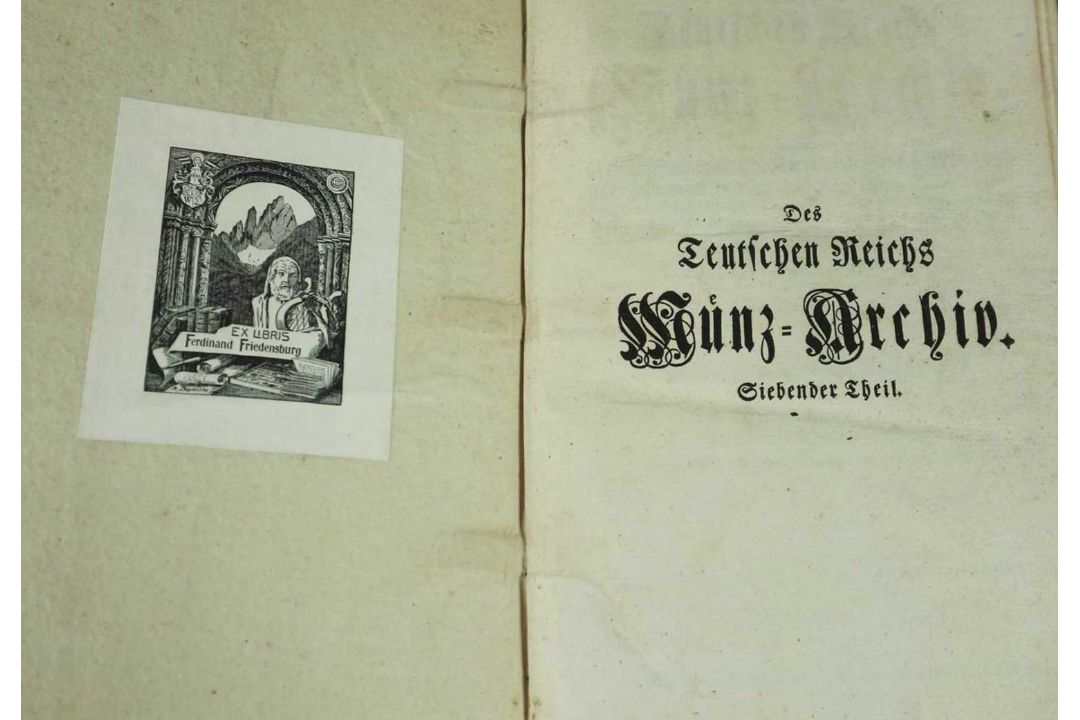 Konvolut 3 Bücher 1761 Des Teutschen Reichs Münz-Archiv, 1764 Modelles de Lettres, 1790 Büsch - Bild 4 aus 5