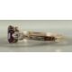 Armreif Gold 585 / 14 Karat, Antikschmuck, besetzt mit Amethyst und Diamanten, ca. 25,8 Gramm - Bild 3 aus 6