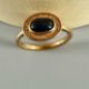 Ring Gold 750, dunkelblauer Stein (evtl. Saphir), Gewicht ca. 5,08 Gramm - Bild 5 aus 5