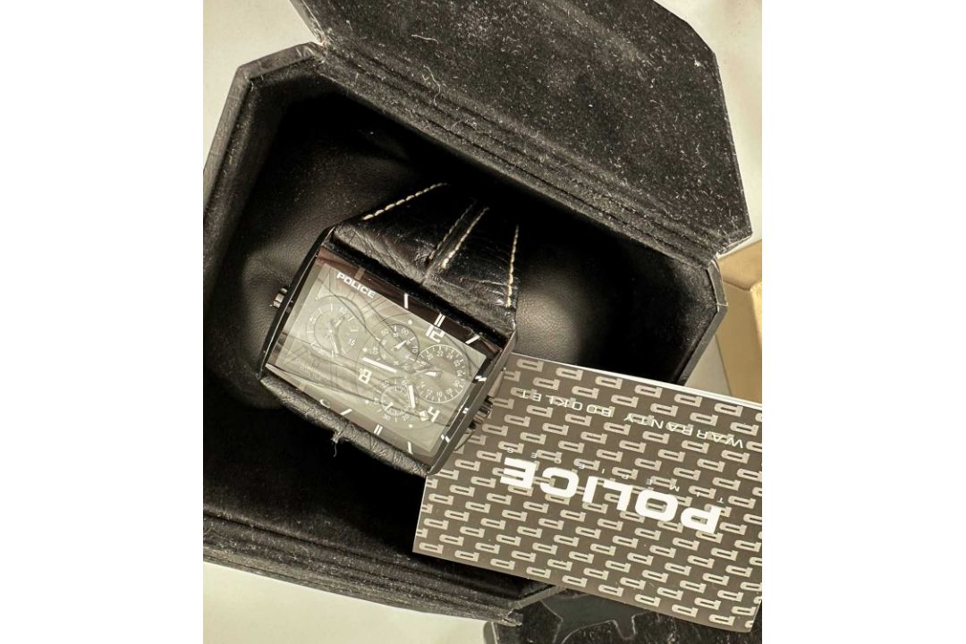 Konvolut: 2 Brillen u.a. Armani, 7 Armbanduhren u.a. Calvin Klein Police, Davidoff Uhr - Bild 8 aus 8
