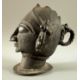 Asiatika Kopf Bronze, evtl Umkreis Indien, ca. 11cm hoch - Bild 3 aus 5